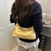Fashion large-capacity shoulder women's bags 2025 autumn and winter new down cloth bags trendy messenger women's bags