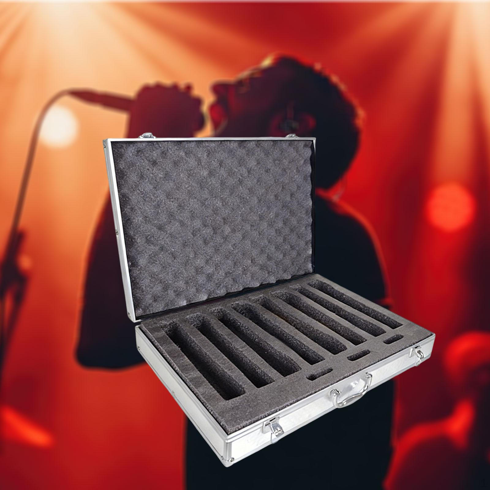Carry Case Accessory Storage Box Live Broadcast Singing Instrument серебряный