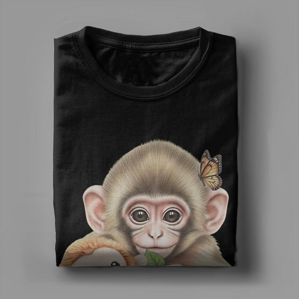 Baby Monkey Punch Cute Monkey Punch TShirt Summer Cotton TShirts For Unisexs Fashion Loose Tshirt ShortSleeved YK Funny Tops