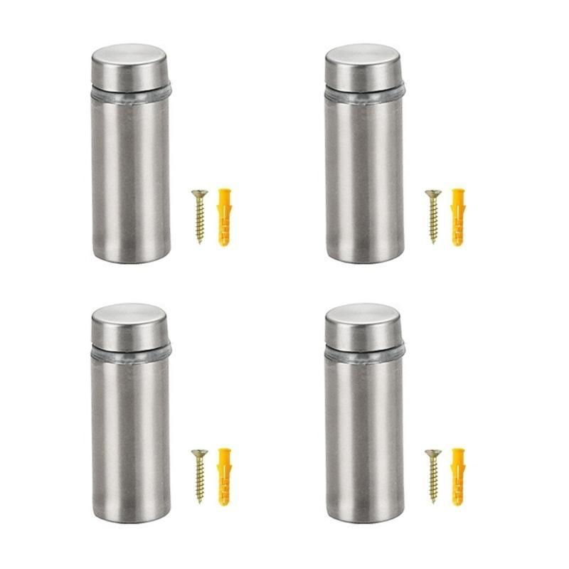  4pcs Sturdy Stainless Steel Mirror Anchors Suitable for Various Thicknesses