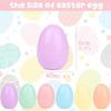 50Pcs Macaron Color Easter Eggs Plastic Fillable Easter Egg Hunt Game Supplies Candy Gift Packing Box Kids Birthday Party Decor