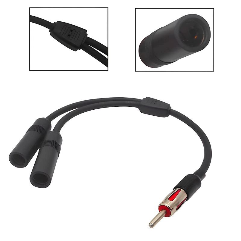 1pcs One Male and Two Female Are Used To Supply Car Antenna Cables, Car Antenna Adapters, Radio Antenna Extension Cords 2025 New