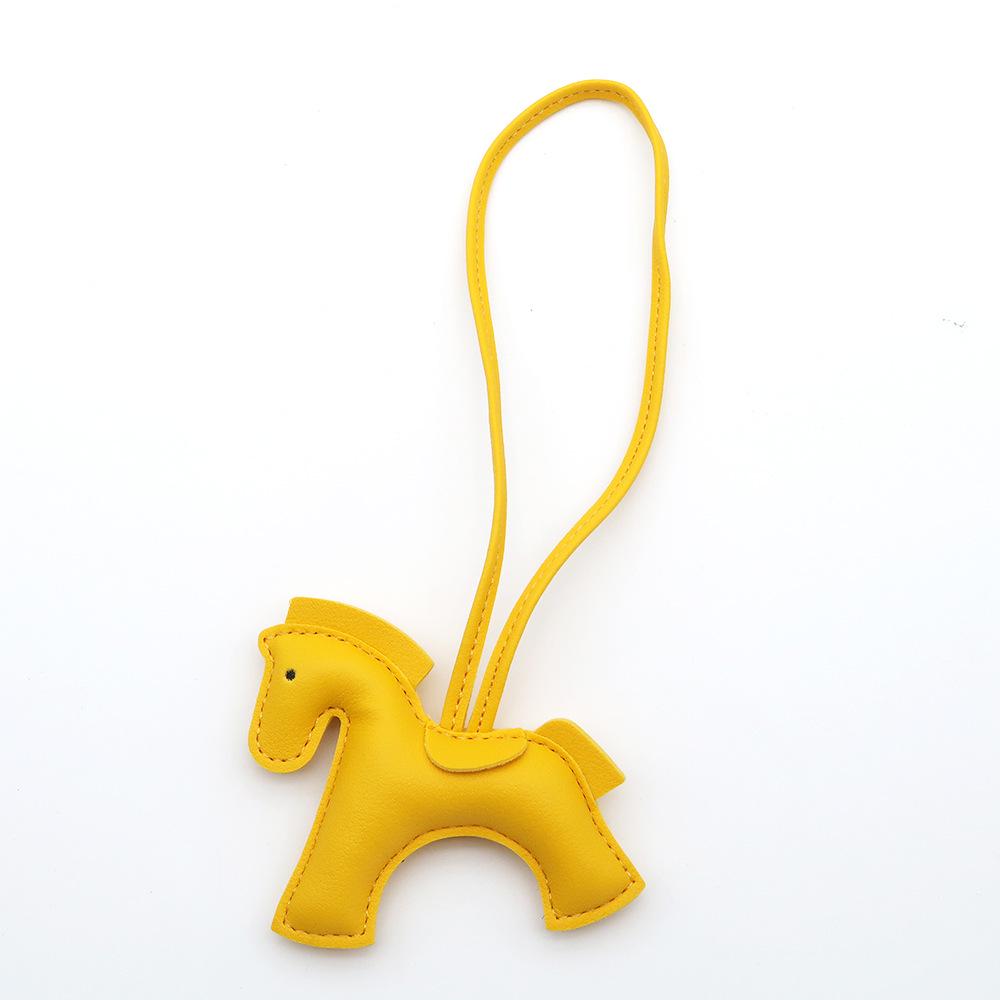 Chic Little Horse PU Leather Pendant: High-End Versatile Bag and Car Accessory