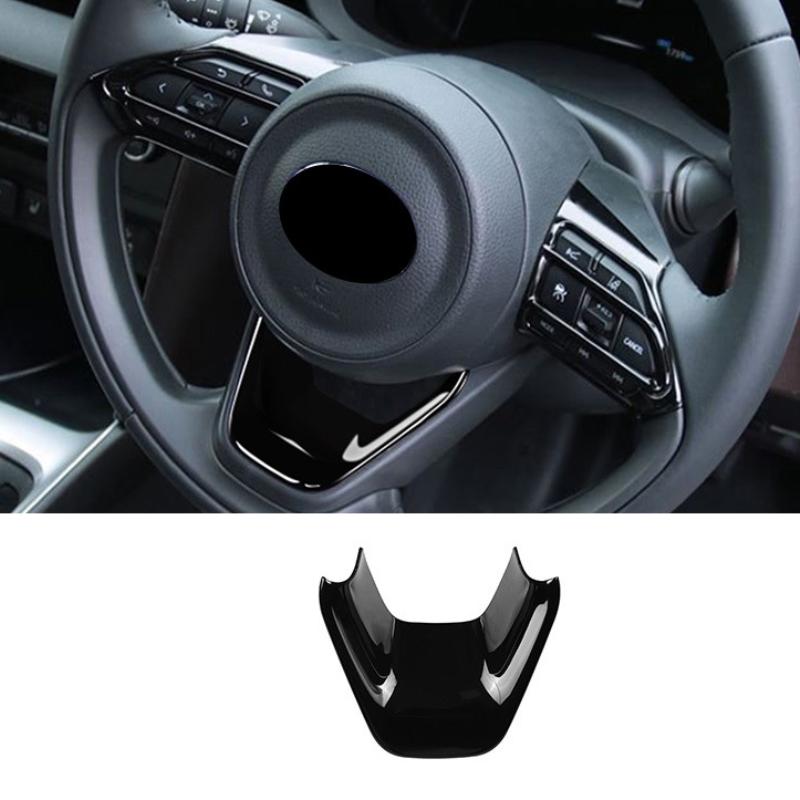 For Toyota Yaris /yaris Cross    CarbonFiber Car Steering Wheel Panel Cover Trim Decorate Frame Sticker Accessories