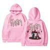 Худи с графическим принтом Rock Band Korn для мужчин и женщин, флис C