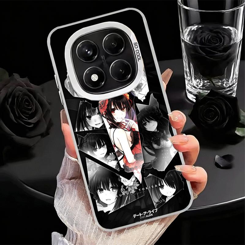 Date A Live Tokisaki Kurumi Soft Phone Case for Xiaomi Redmi Note 13 14 15 Pro Plus 12S 12 11S 11 11T 10S 10 Shockproof Cover Ba