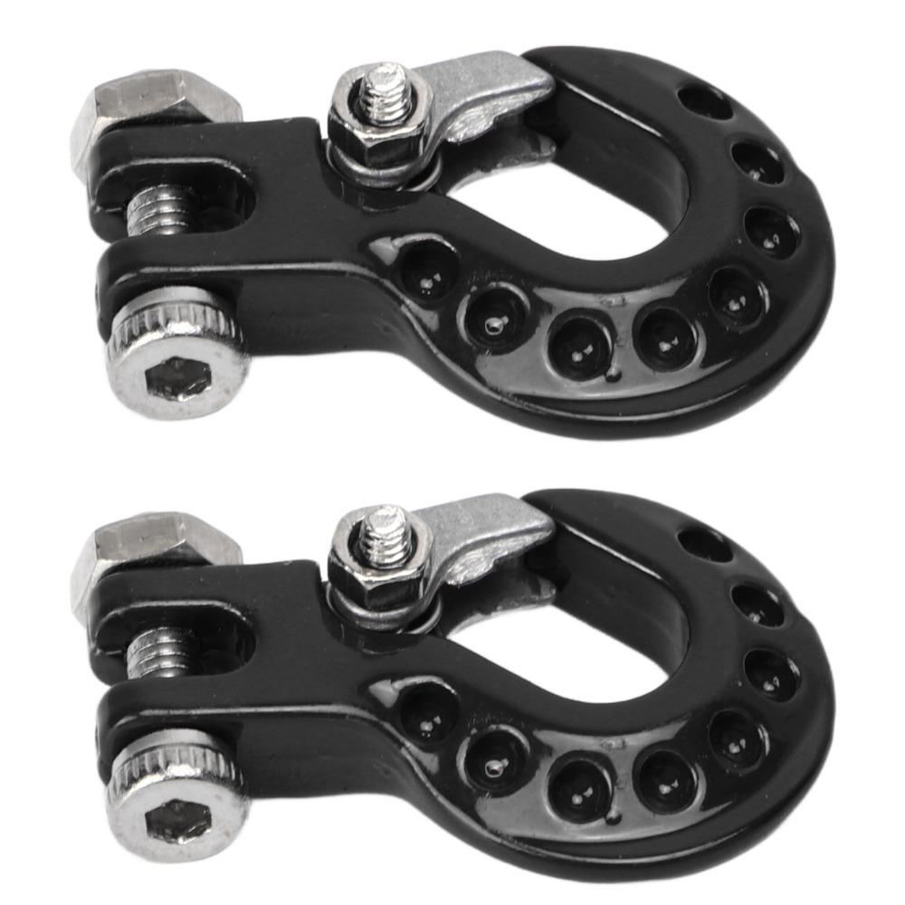 2Pcs RC Car Accessories Winch Trailer Hooks for SCX10/D90/D110/TF2/TRX4/Tamiya CC01 Climbing Car