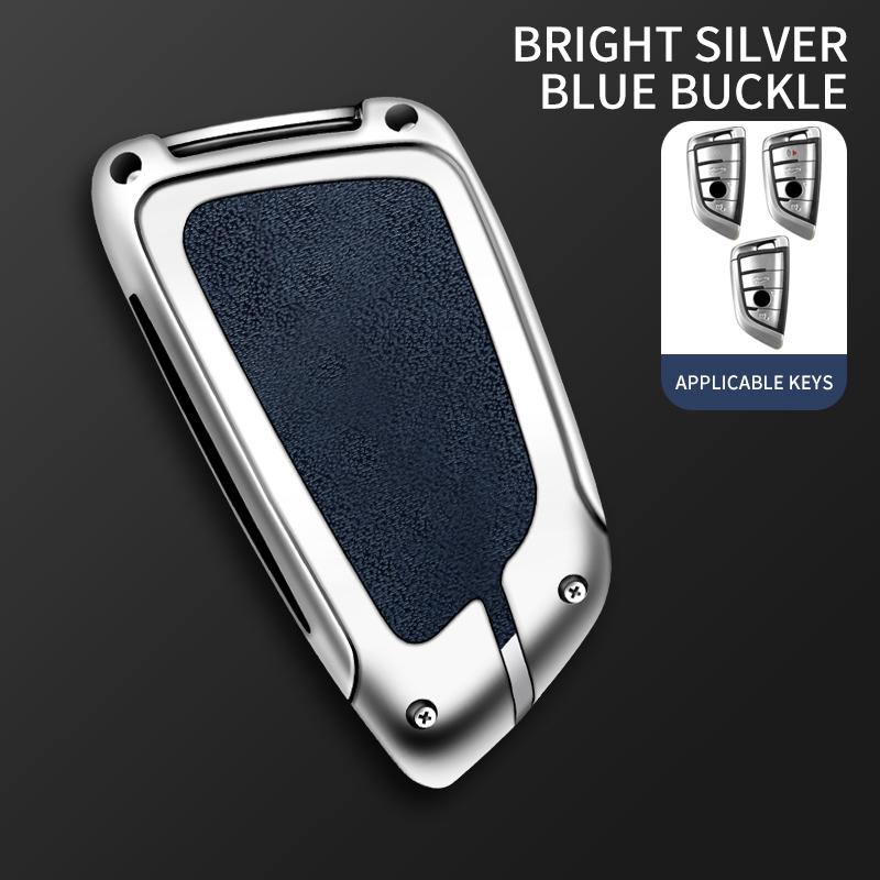 Interior Mouldings BMW Car Metal Key Case Cover Shell for BMW X1 X3 X5 X6 X7 1 3 5 6 7 Series G20 G30 G11 F15 F16 G01 G02 F48 ke