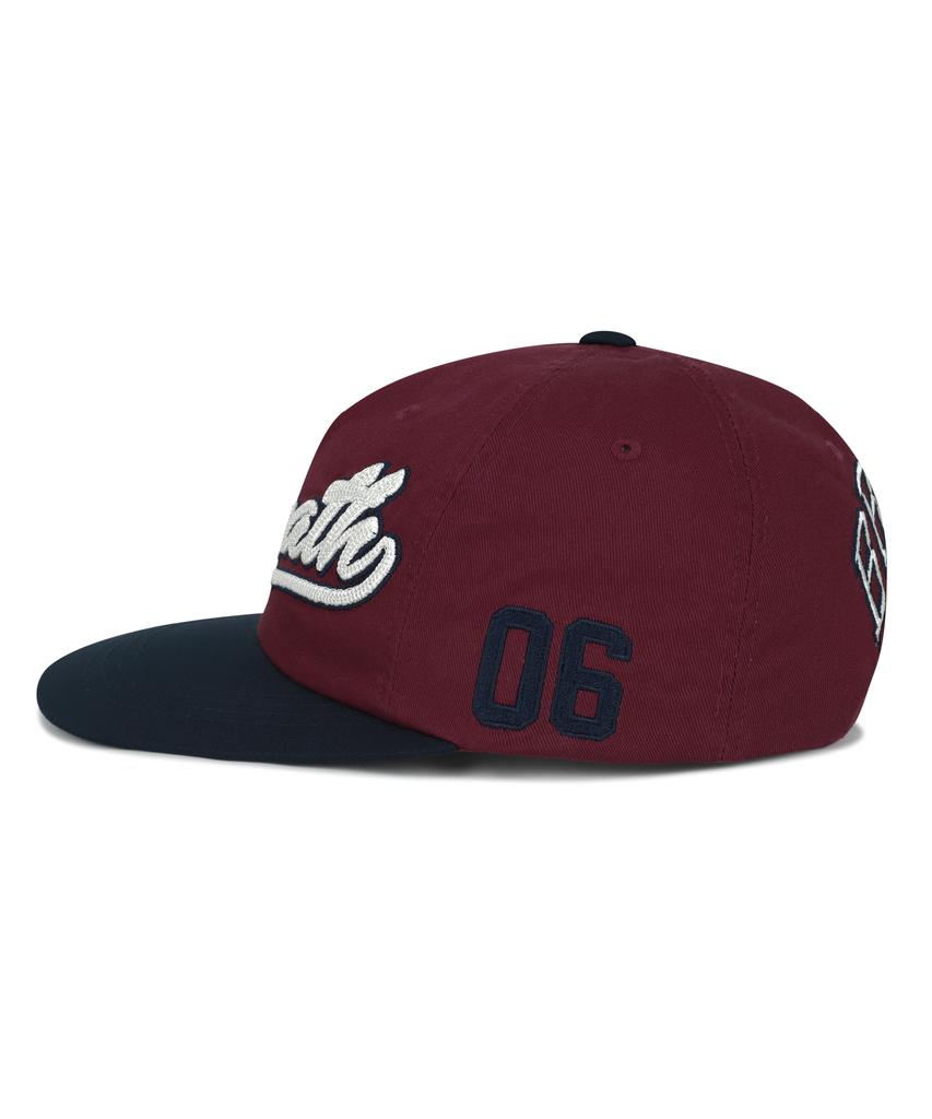 BROWNBREATH Coloration Flat Visor Cap - Burgundy