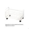 Chariot à livres roulant Rangement bac Utilité pour les dossiers Cartable Articles quotidiens