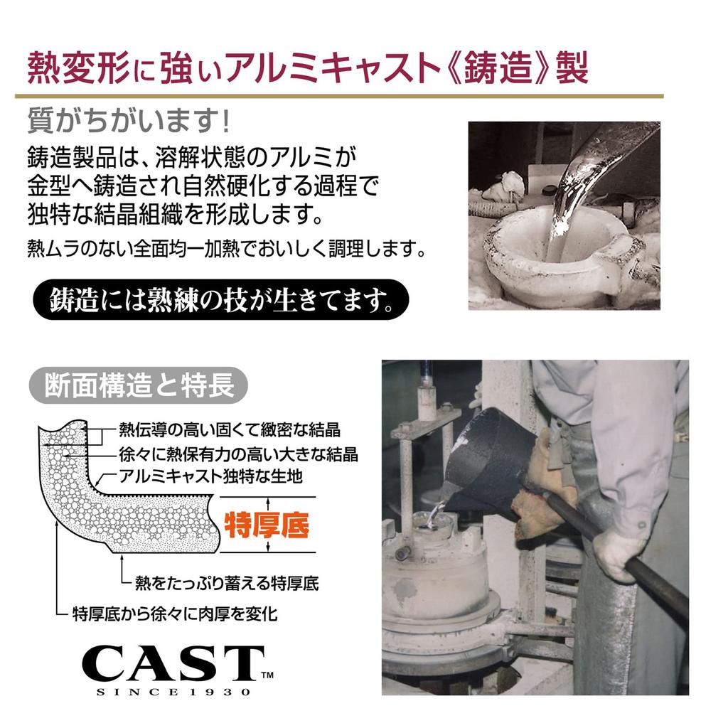 Hokuriku Aluminum Pro Meister BC Frying Pan 21cm