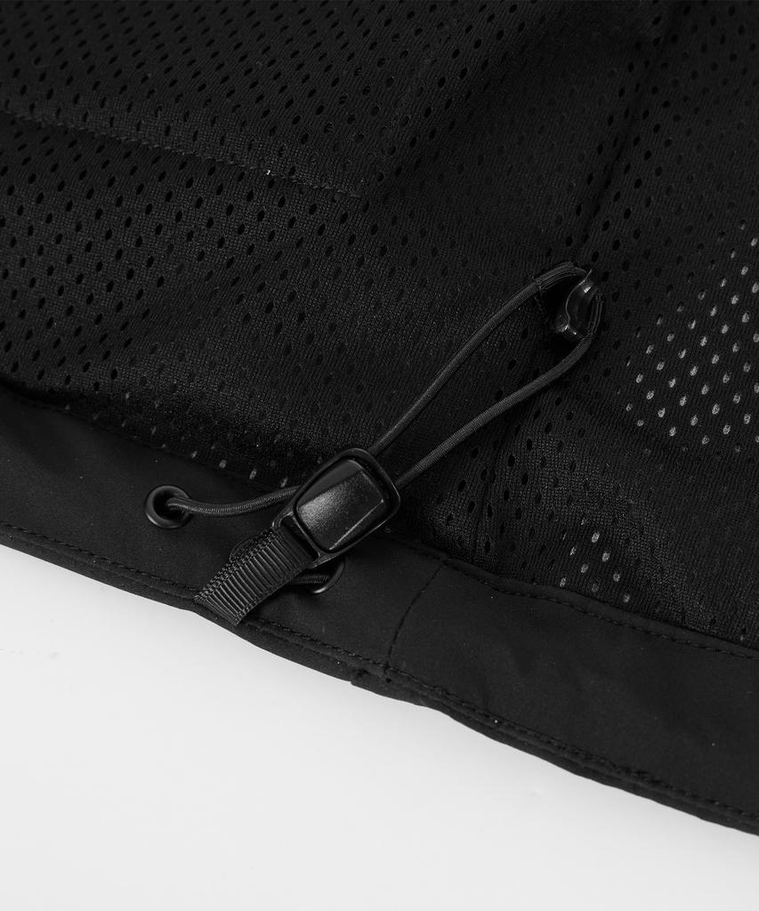 Kalapatthar 3Layer Hidden Pocket Hooded Jacket - Black