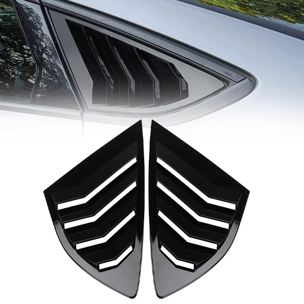 Car Rear Side Door Glass Louvers Cover For Ford For Mondeo For Fusion 2013-2025 Car Triangle Blinds Decorative Frame
