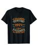 52. Vintage Legendy Urodzeni w 1971 roku 52-letni Koszulki Graficzne Harajuku Streetwear Krótki Rękaw Prezenty Urodzinowe Letnia Koszulka