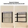 Foldable Over The Door Spices Shelf Large Capacity Rustproof Metal Storage for Small Kitchens