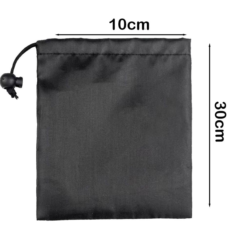 Drawst Closure Drawstring Storage Pouch Nylon Waterproof Multi-Functional Storage Bag Dustproof Black Drawstring Bags