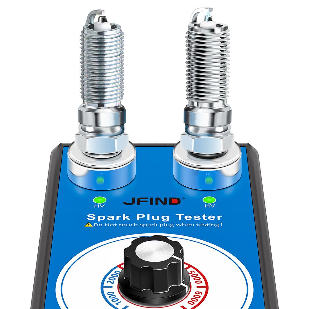 Car Spark Plug Tester with Auto Double Hole Detector Ignition Plug Analyzer 110V 220V for 12V Vehicles Spark Plug Analyzer