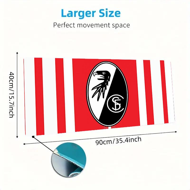 SC Freiburg Print  Cushion Non-slip Laptop Tablet Big Mousepad XXL Mat Mini PC Playmat With Lock edge