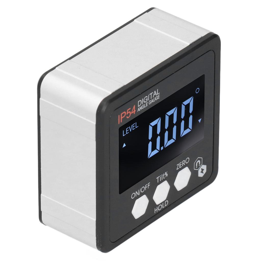 Digital Protractor Large LCD Display, Magnetic Base -IP54 Suitable for Woodworking, Construction, Machinery, with Holding Functions