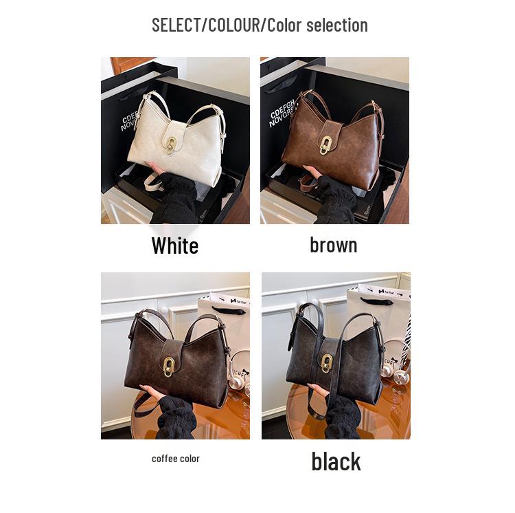 Damen Herbst 2025 Vielseitige Tasche: Schlichtes Schulter- & Umhänge-Unterarm-Design