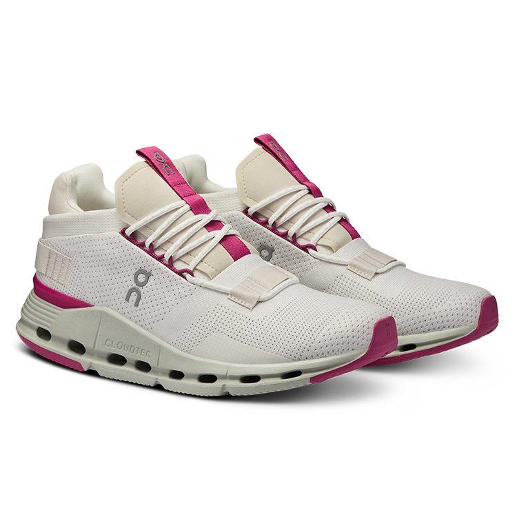On Women's Cloudnova 'Undyed White CarnatiOn' 26.98125