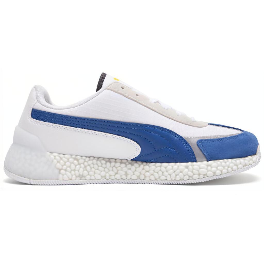 Puma Speed Hybrid Leather Comfortable Low Top Lifestyle Sneakers Men Sneakers White Blue 339847-01