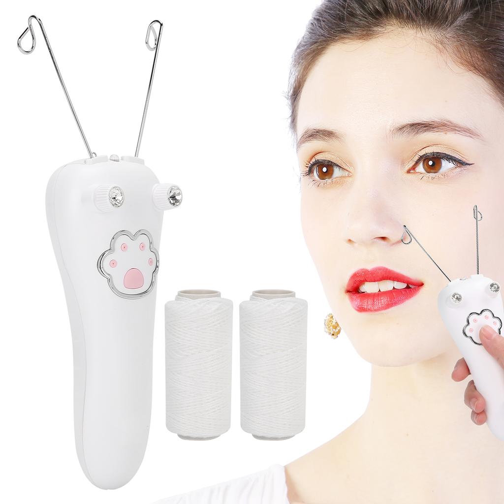USB Charging Electric Cotton Thread Epilator Facial Body Hair Removal Machine Device