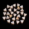 Flatback Zircon Rhinestones Cubic Zirconia teardrop base Claws Sew On  clear  Zircon For Rings Earrings DIY Clothing Accessorie