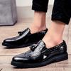 Men's Fashion Trends Social Office Shoes Breathable Leather Loafers High Quality Flats Male Walking Shoes Slip-on Tassel Loafers