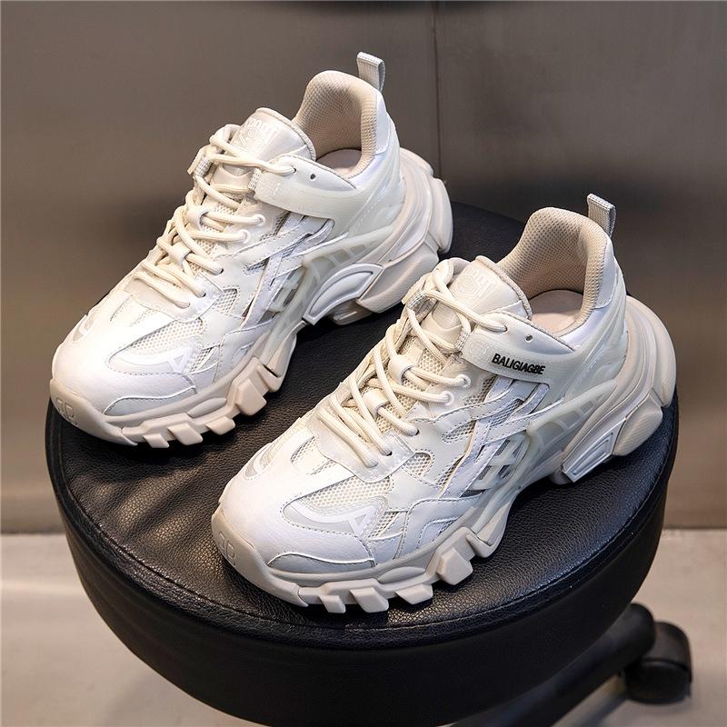 

Absorbent sole dad shoes women s autumn 2025 new thick-soled heightening sports shoes women s casual running breathable women s shoes tide 35 белый