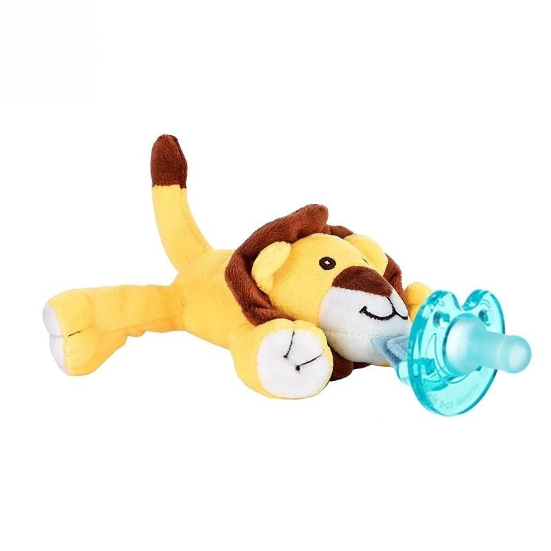 Baby Pacifier Toy With Silicone Material For 024 Months Infants And Hanging Plush Animal Decor
