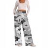 European and American camouflage wide-leg pants women's new straight versatile sports casual pants source spot