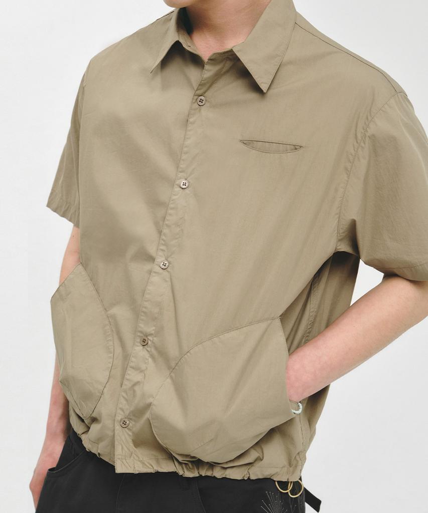 INTEMPOMOOD Arc Pocket Shirt_Beige