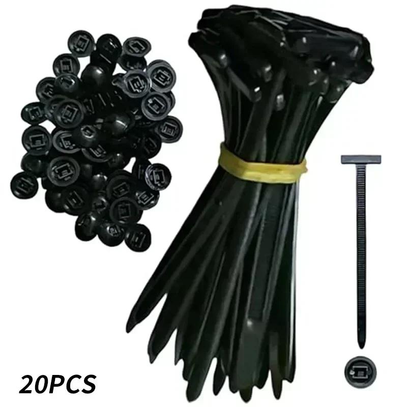 20/50/100pcs Nylon Universal Cable Tie Heavy Duty Self-locking Zip Ties Multipurpose Cable Ties Tool for Car Daily Repair