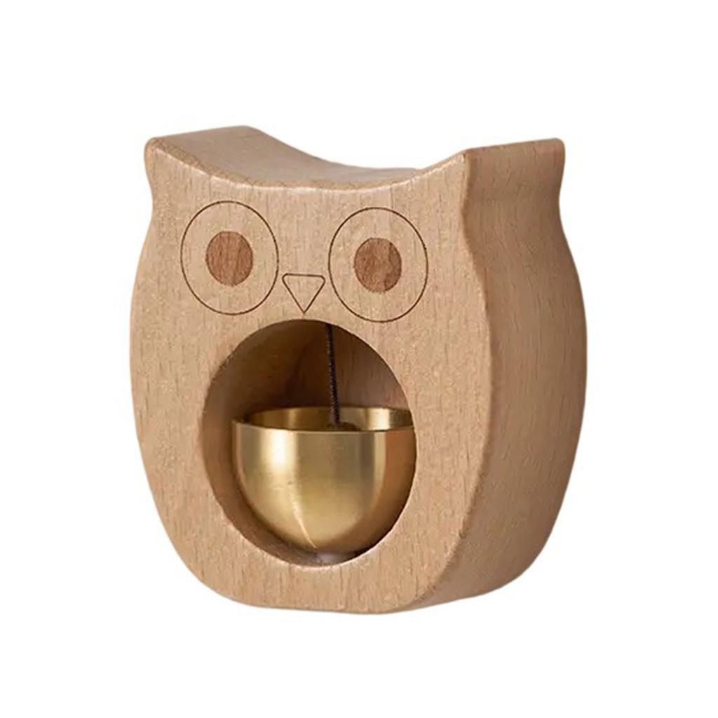 Wooden Animal Shape Door Chimes with Magnetic Attachments Hanging Doorbell for Home Door Decors Indoor and Outdoor Use
