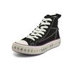 Kappa Durable Non-Slip High-Top Skate Shoes Unisex sneaker Black K0BY5VS13-990