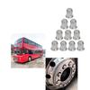 Wheel Nuts Covers 33mm Metal Chrome Plating Universal Bolt Head Protection Cap External Decorative Wheel Rim Screw Trucks Bus