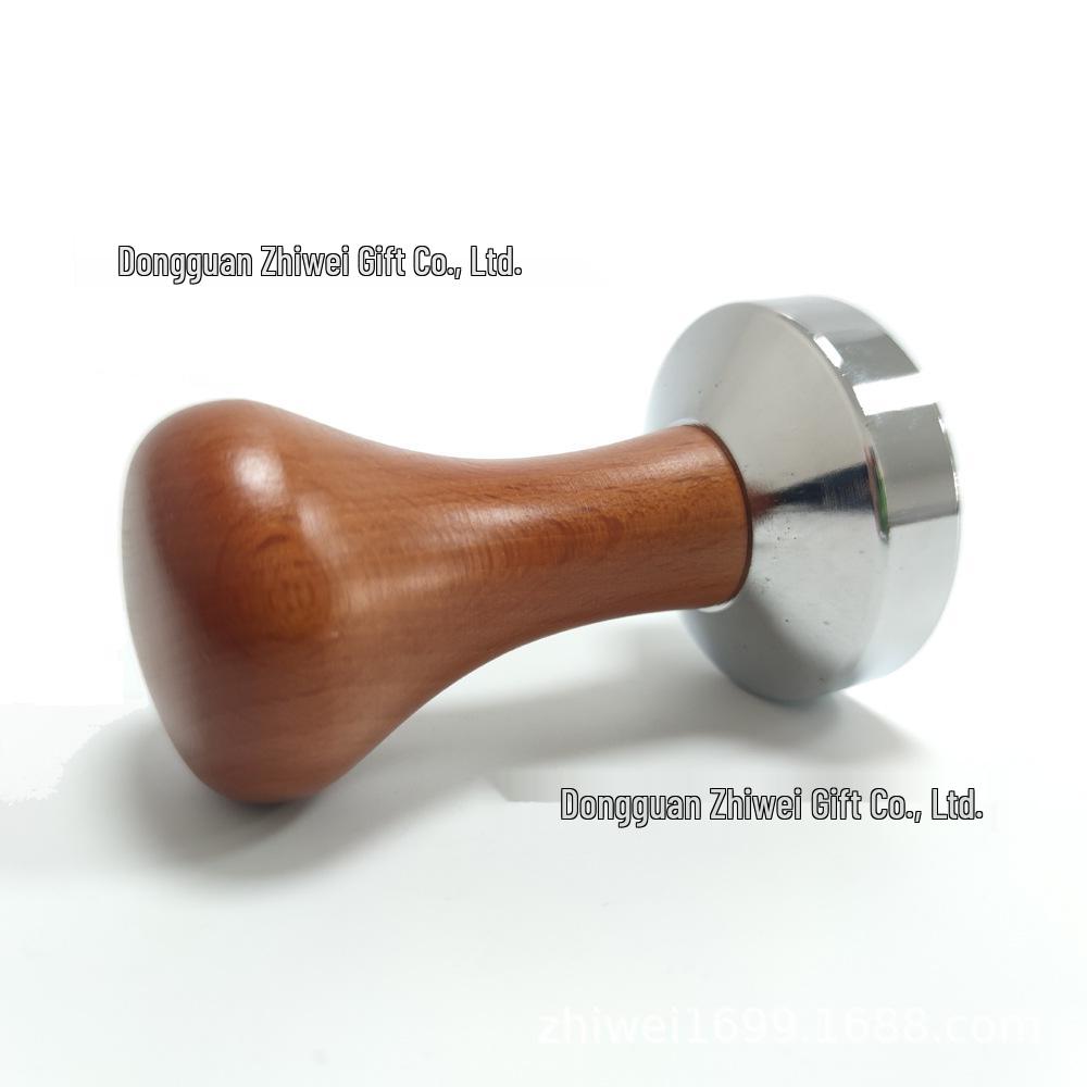 Beechwood Italian Coffee Tamper - Light Wood Handle, Available in 51/53/58mm