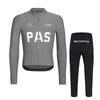 Mens Cycling Thermal Long Sleeve Jersey Bib Pants Set Breathable Warm Fleece Winter Bike Outfit