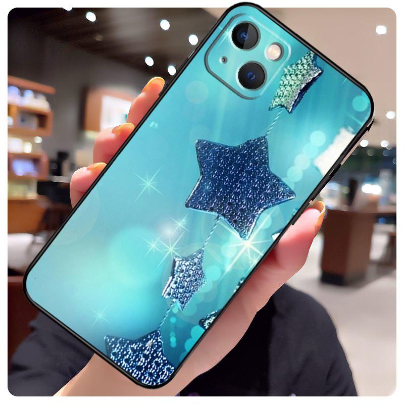 Bright Stars Art Case For iPhone 16 Pro Max 14 13 12 11 15 17 Pro Max mini 15 16 Plus 16e 17 Air Phone Cover