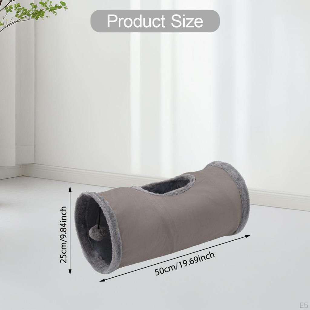 Cat Tunnel for Indoor Cats Toy 19.69x9.84inch Resting Pet Supplies Scratch Resistant Kitten Cave