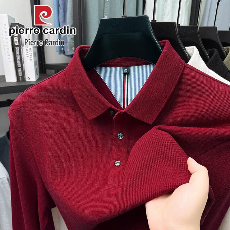 Pierre Cardin Men's Pure Cotton Long Sleeve Polo Shirt