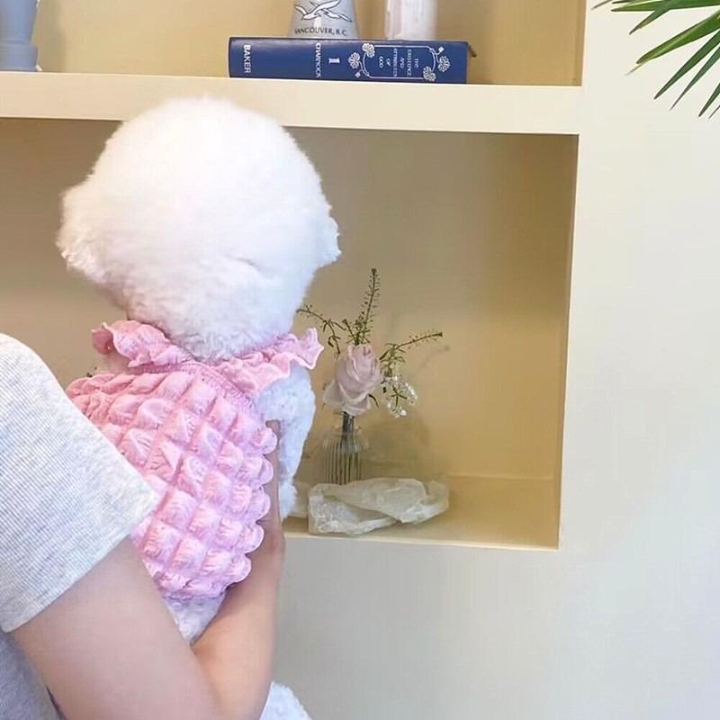 Colete de resfriamento de verão para cães suspensórios para filhotes roupas fofas para cães meninas bichon chihuahua roupas fantasia para cachorro roupa para animais de estimação colete para cachorro