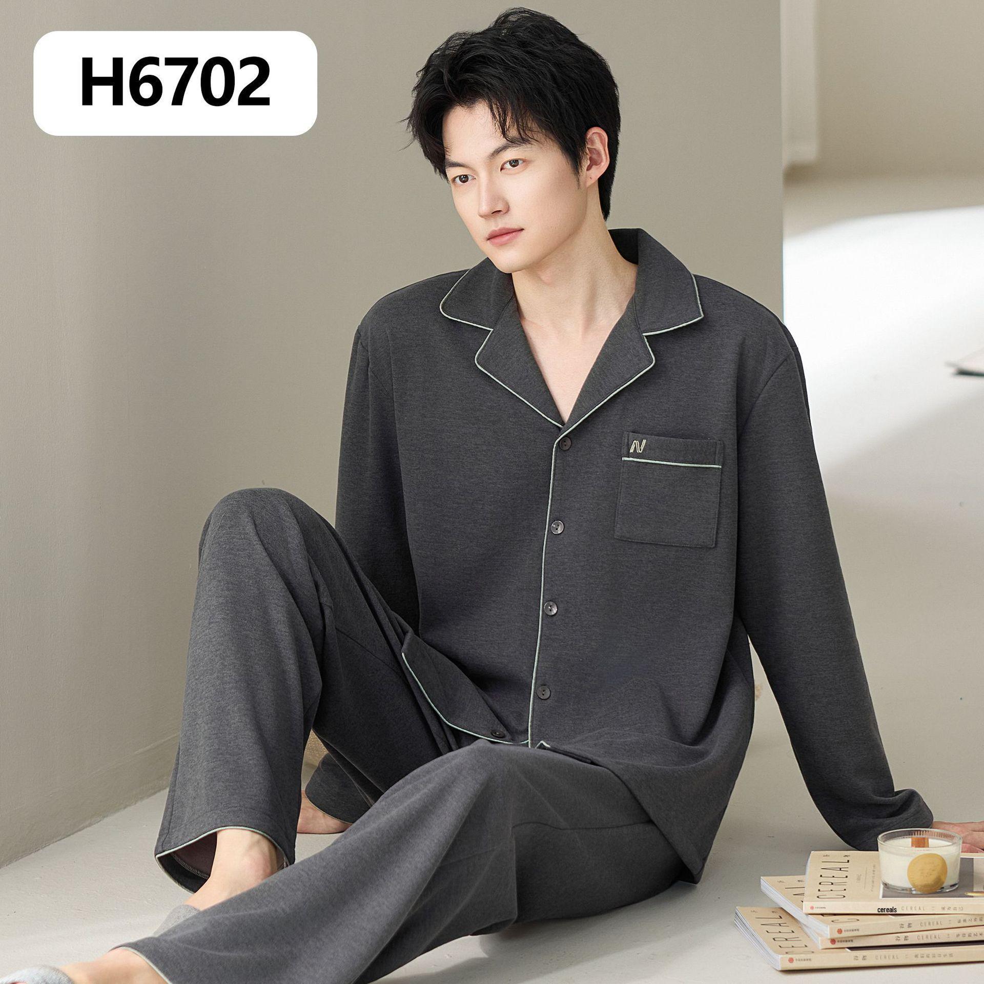 

Men s Thickened Velvet Pajamas Set - Autumn/Winter Warm, Turn-Down Collar, Cardigan Style, Plus Size, Casual Homewear 3XL