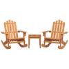 3-delige Tuin Loungeset Adirondack Stijl Massief Acaciaboomhout