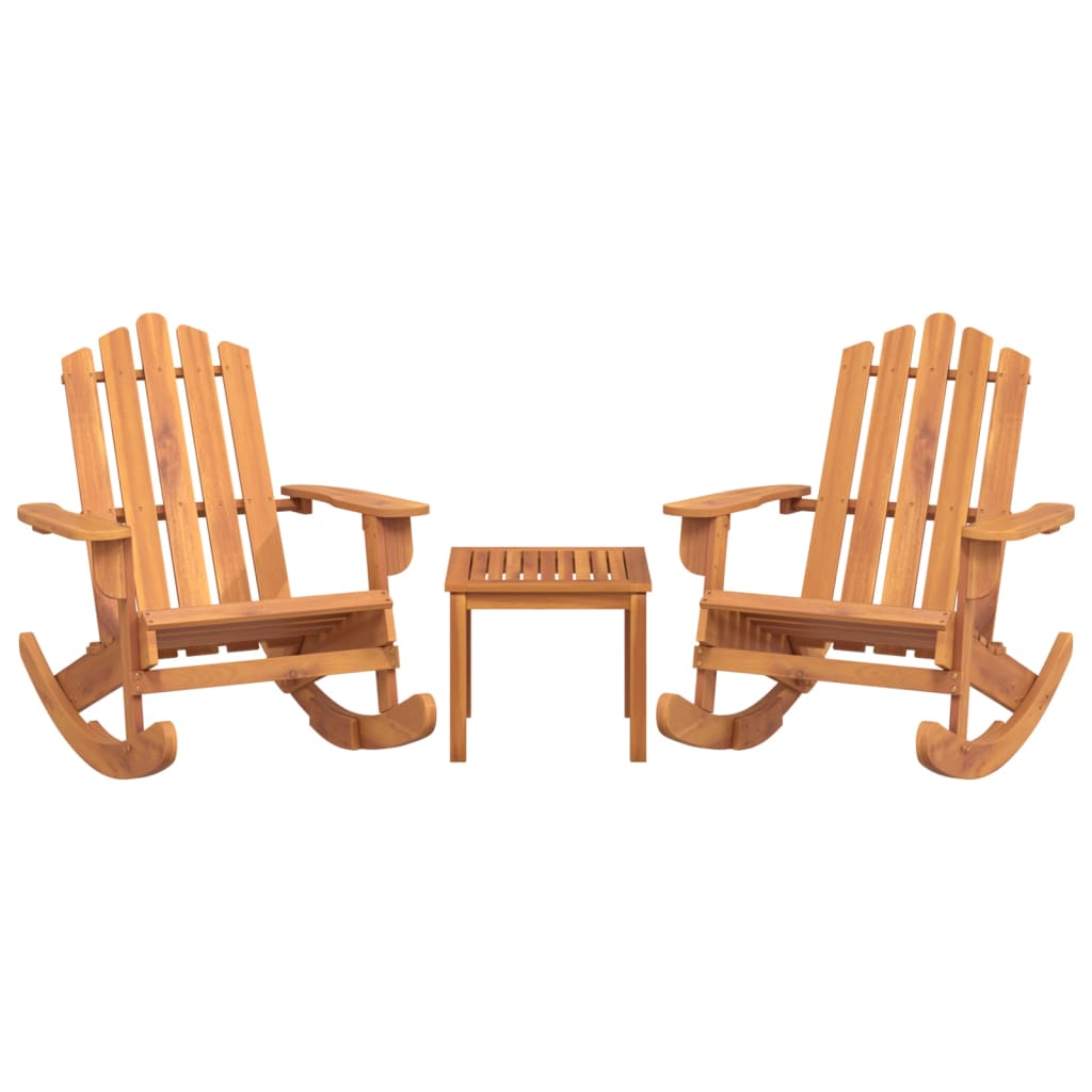 Vidaxl 3-Cz. Adirondack Garden Lounge Set, Acacia Wood