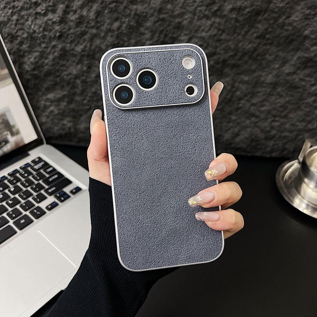 Duże Okno z Wzorem Liczi Etui na Telefon dla Apple 16PRO/16/17PROMAX z Precyzyjnymi Otworami, Modny Akrylowy Design
