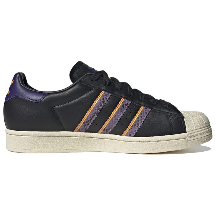 Adidas Superstar Black Violet Fusion Snakeskin Men Sneakers Core-Black Cream-White FZ6475