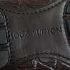 Pristine LOUIS VUITTON loafers Dark brown Crocodile mens 10 Used
