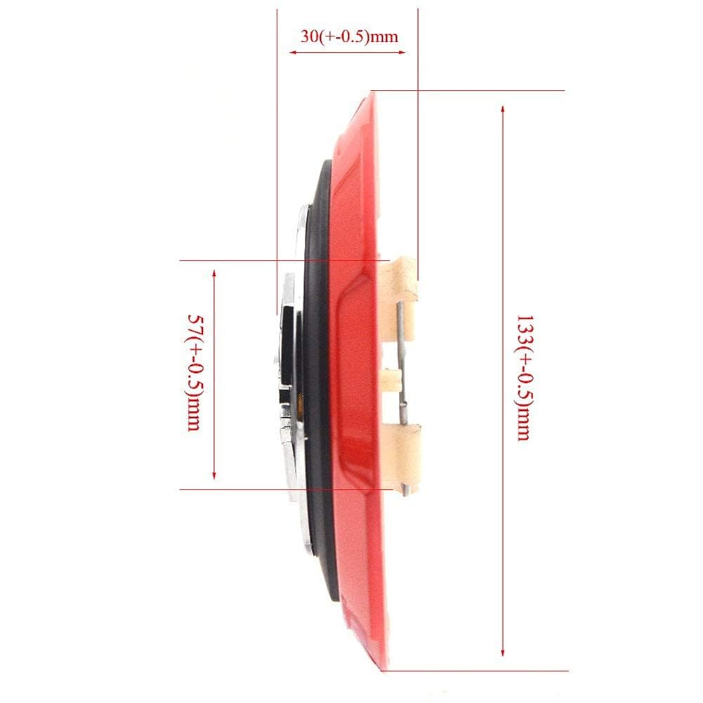 4PCS OD 133 MM Sport Rim Cap Car Emotion Equip Scorpion Wheel Covers Wheel Center Sturdy Cap Wheel Cover Hubcap for Fiat 500